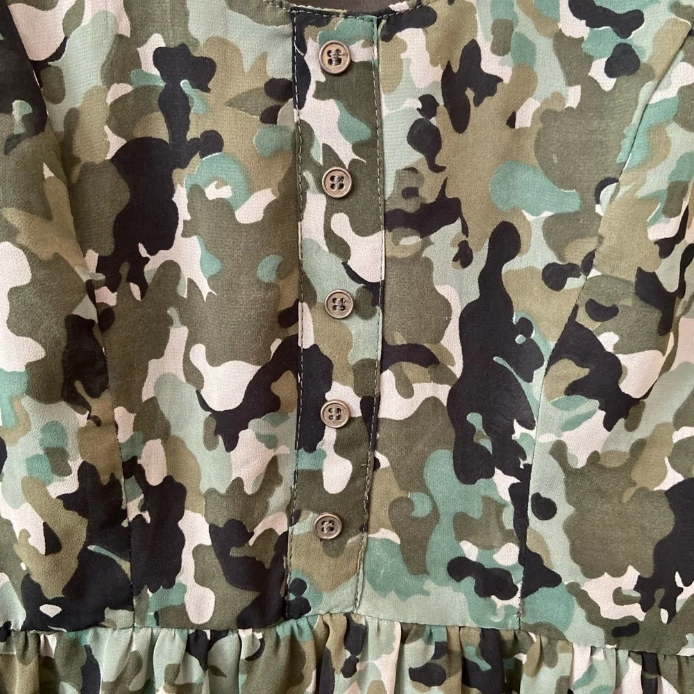 Band of Gypsies Camo Print Dress. Size Small. EUC - Picture 3 of 6